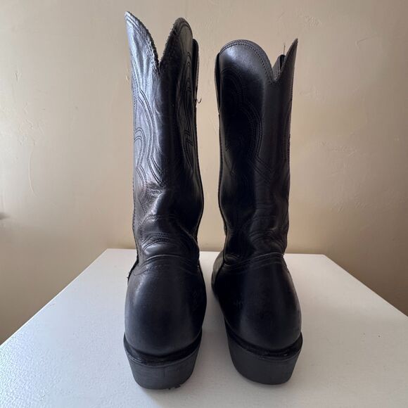 DURANGO FR200 SAFETY TOE BLACK 12” COWBOY WORK BOOTS MEN\'S Size 11 EE